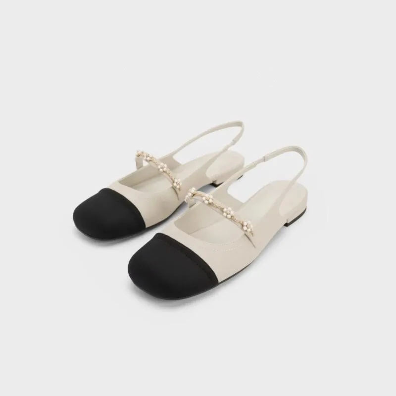 Fashion Mix Color Sandals Women NEW Summer Mules Shoes Female Casual Slingback Slip On Flat Heel Mary Jane Shoes Zapatos
