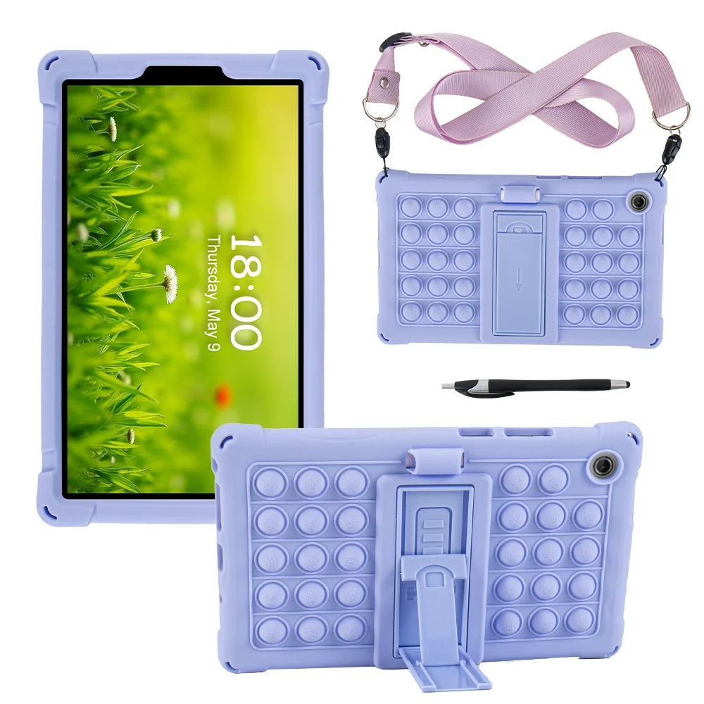 Durable Soft Silicone Kids Tablet Case with Kickstand