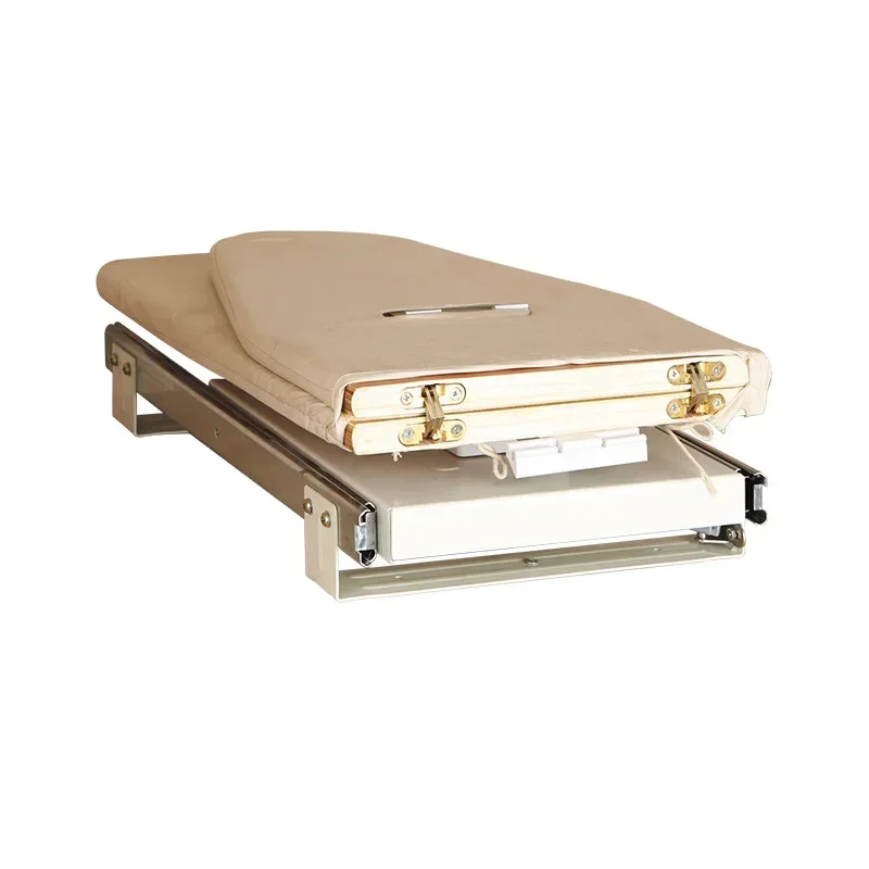 לוח גיהוץ מתקפל מתקן אלומיניום לוח גיהוץ רוטטיבי מתקפל עם מדריך חבוי מובנה