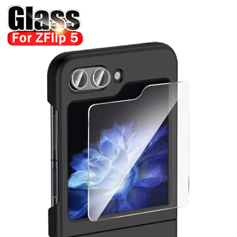 Pellicola Protettiva Per Obiettivo Dello Schermo Esterno In Vetro Temperato Per Samsung Galaxy Z Flip 5 Zflip 5 Zflip5 5G Hd Pellicola Protettiva Per 