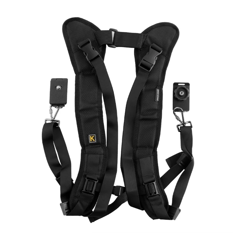 더블 숄더 카메라 스트랩 조정 가능한 듀얼 카메라 스트랩 조정 DSLR SLR