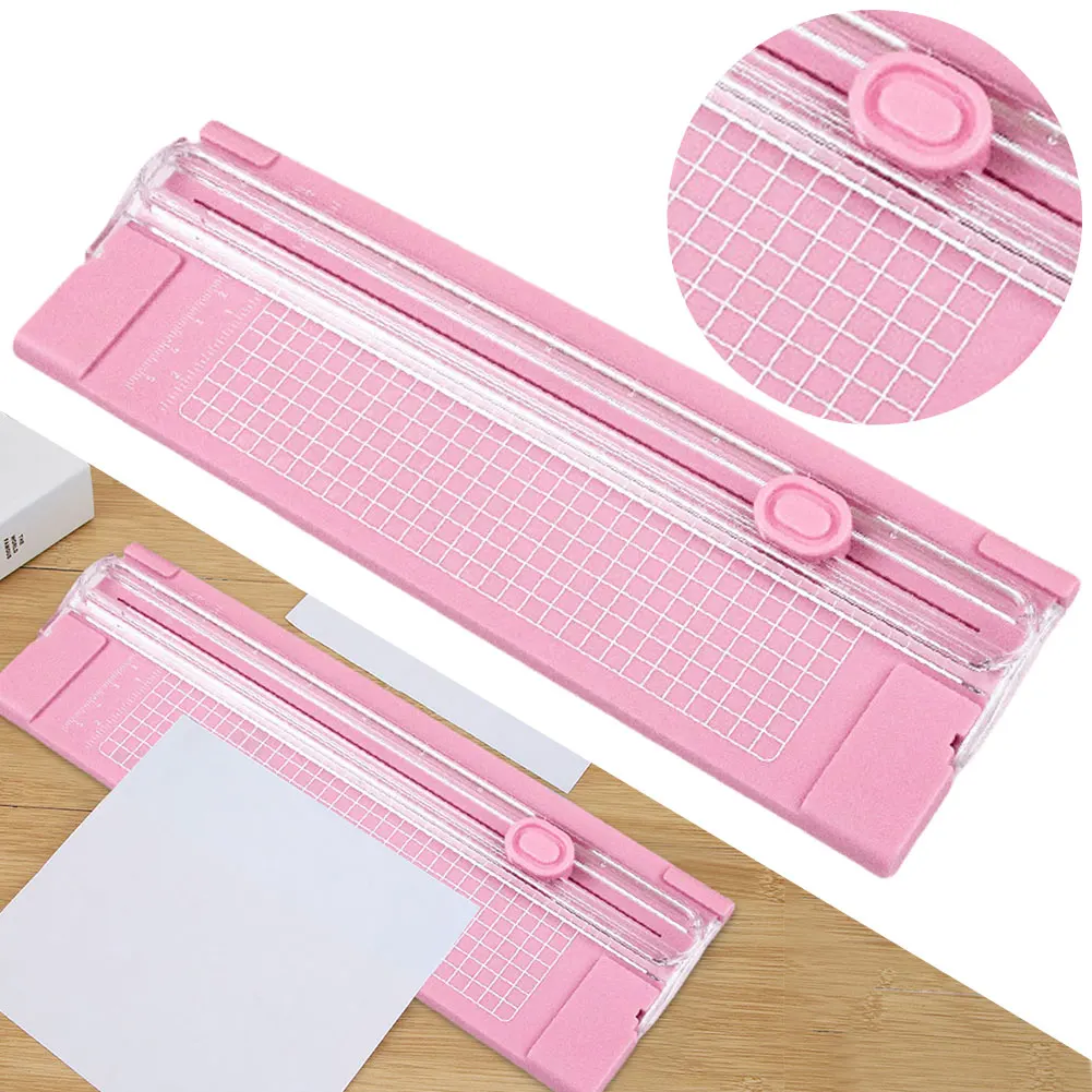 Scrapbook Trimmer with Pull-out Ruler A4 Precision Paper Photo Cutters Guillotine Small A4 Paper Cutting Machine Office Supplies