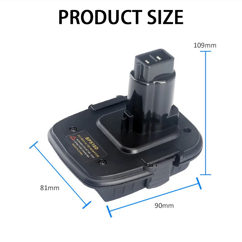 Black and Decker 20V Battery Adapter to Black and Decker 18V – Power Tools  Adapters