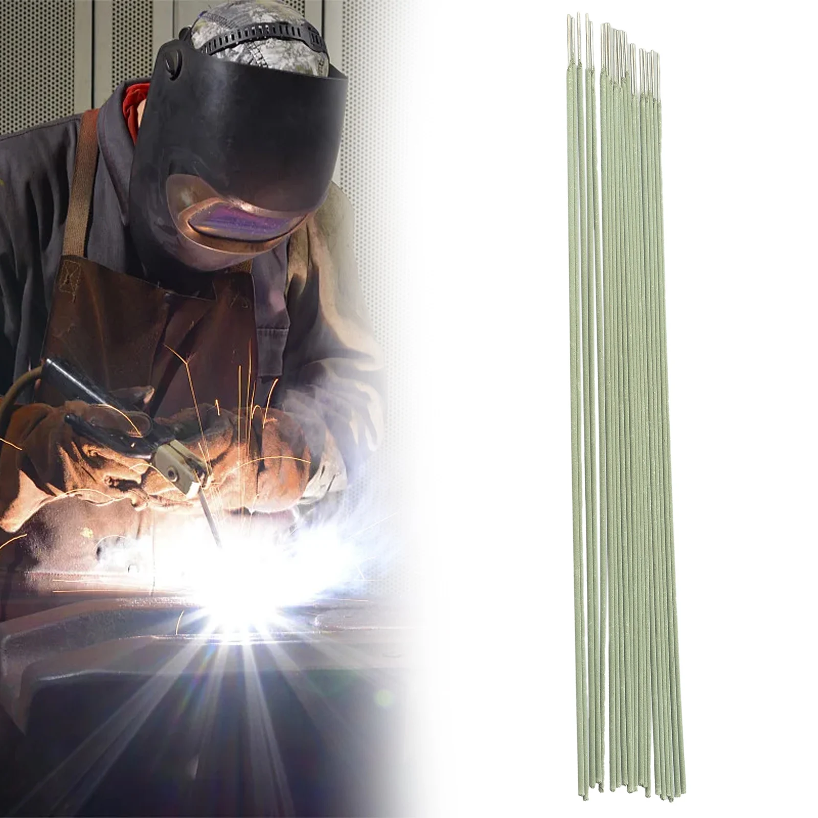 Welding Rods 20pcs 304 Stainless Steel Welding Rod For Soldering Solder A102 Electrodes For Welding 1.0mm-4.0mm Diameter Consumables