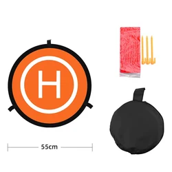 Compact Foldable Drone Landing Pad Mat - Portable and Durable for Quadcopter Accessories (55cm)