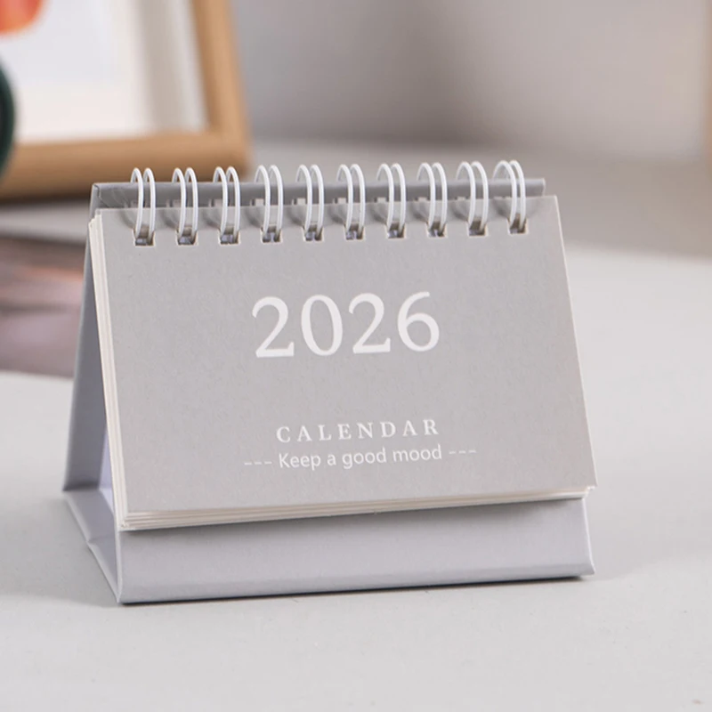 2026 Mini Desk Calendar Desktop Notepad Ornament Cute Simple Calendar,Christmas New Year Gift, Daily Planner Table Calendar