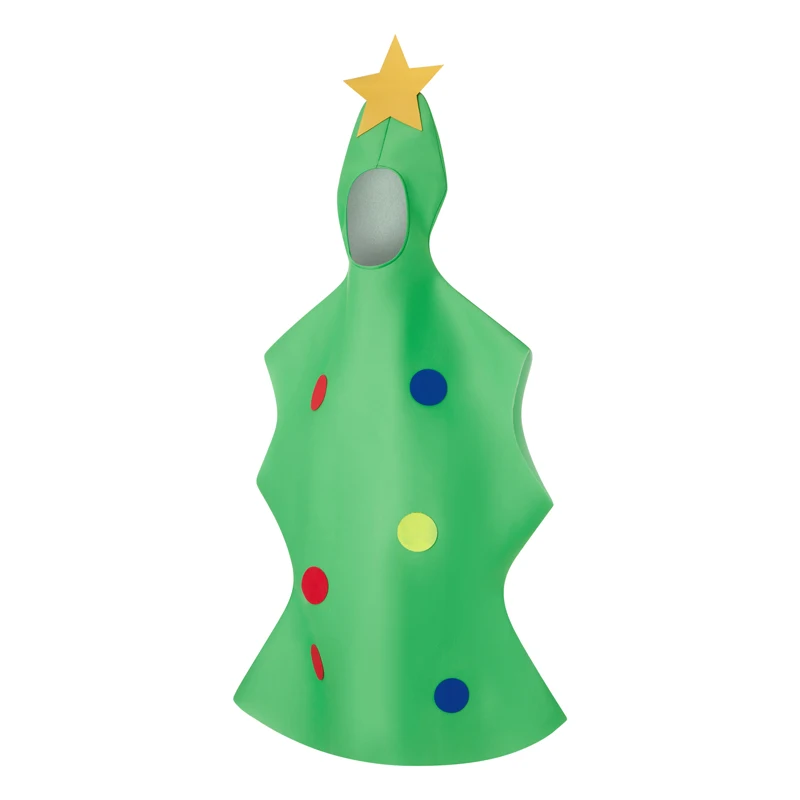 Festive Green Christmas Tree Costume for Adults Holiday Party Cosplay Outfit for Men and Women Christmas Tree Dress Up