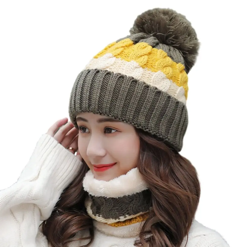 Cappello Invernale Donna In Maglia – 2 Pezzi Con Fodera In Pile, Caldo Ed Elegante - 4