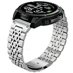 Premium Stainless Steel Watchbands - 22mm, 26mm Adjustable Metal Strap - QuickFit 26mm (Silver)