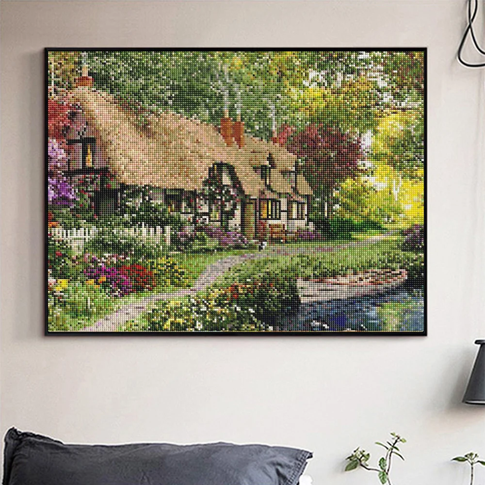 Description Picture 5 of itemKAMY YI 5D Diy Customized Diamond Painting Cross Stitch Town Scenery Square Round Mosai Simplec Handmade Crafts