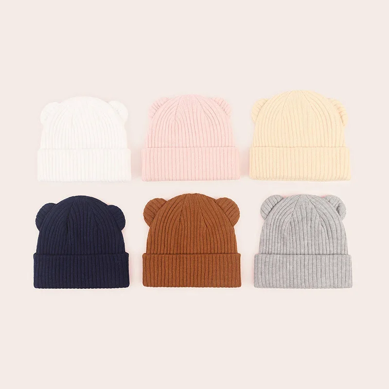 Baby Knitted Hat - Warm Woolen Beanie for Infants and Toddlers