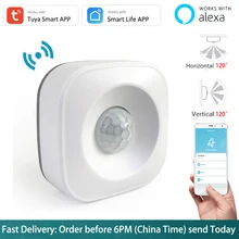 

Tuya Motion PIR Sensor Detector Movement WIFI Sensor Smart Life APP Wireless Home Security System Works with Alexa Scenario Set