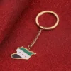 Syria Map With Flag Keychain Jewelry Syria Map Jewelry 3