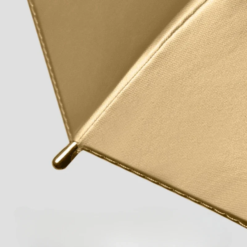 Men's and Women's Tri-fold Umbrellas Umbrella Small Fresh New Simple Gold Plastic Windproof Automatic Rain Gear Household Home