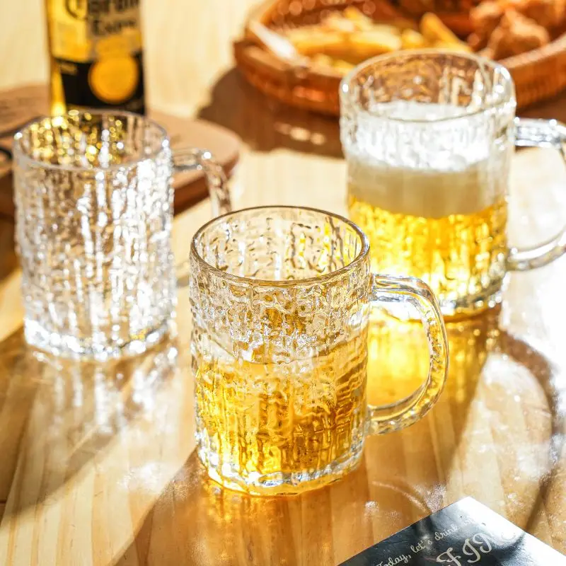 

Glass Cup With Handle, Large Capacity Fruit Juice Tea Milk Cup