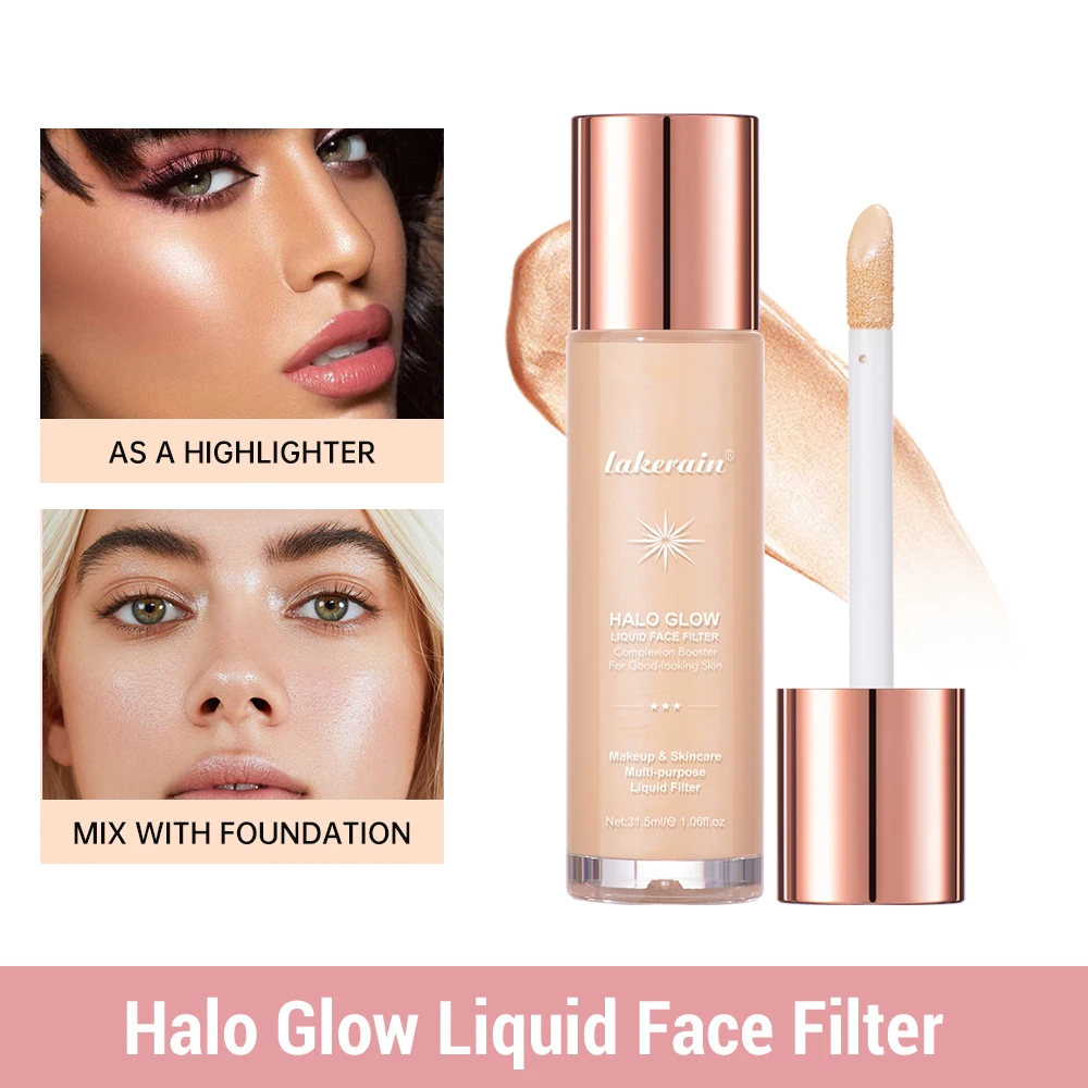 Radiant Glow Liquid Highlighter & Face Contour Shimmer Booster