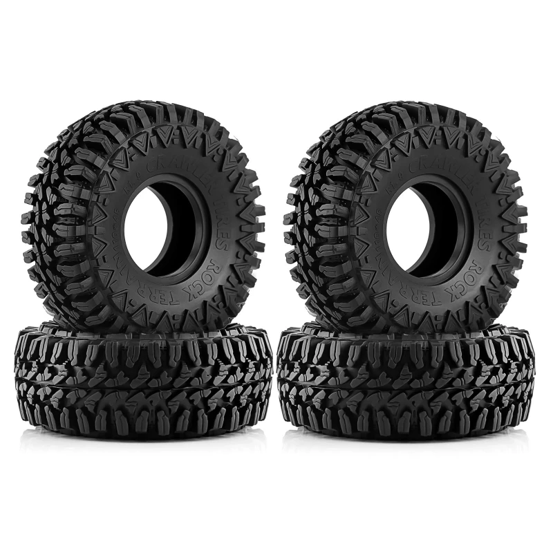

4PCS 110mm Mud Terrain 1.9" Rubber Tire Wheel Tyre for 1/10 RC Crawler Car Axial SCX10 Pro Capra Trxs TRX4 RC4WD D90 Redcat