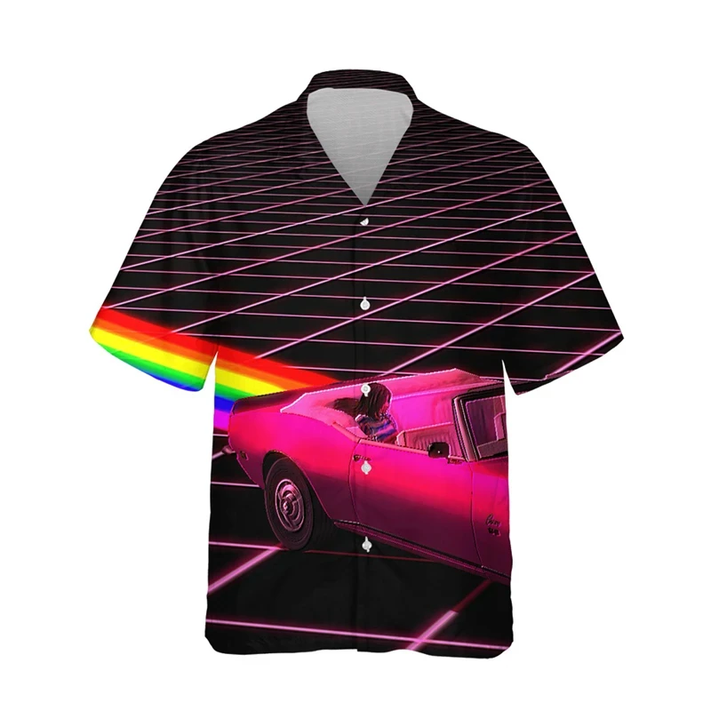 thumbnail image 1 of Camisas hawaianas de moda para hombre, camisas casuales de manga corta con botones hacia abajo para hombre, blusa de verano con estampado 3D, ropa de calle, 1 of 5