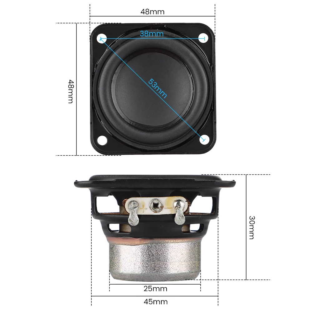 Wireless bluetooth speaker AIYIMA 2Pcs 1.75 Inch Neodymium Full Range 4 Ohm 15W Home Theater Loudspeaker DIY Wireless Bluetooth Mini Speaker