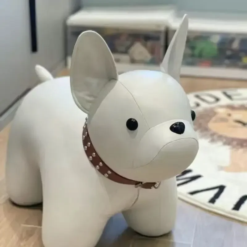 Dog Shoe Bench Home Entrance and Living Room Animal Themed Seat Cute Animated Children Stool Portable Portable Stool Stool Chair