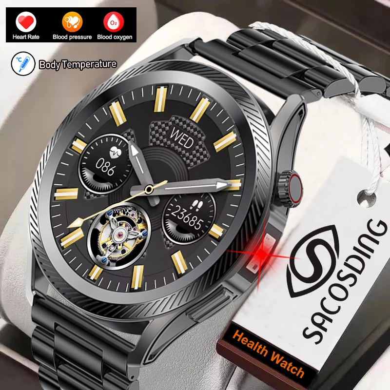 New Smart Watch Men Women Fingertip Blood Pressure Smart Health Watches