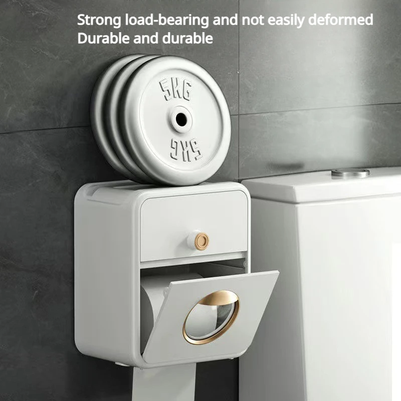 Toilet Paper Holder Wet Tissue Storage Box Tissue Storage Box Tissue Box Tissue Dispenser Toilet Paper Holder Waterproof Tissue Storage Box Wall Mount Toilet Roll Organizer Bathroom Accessories Sets