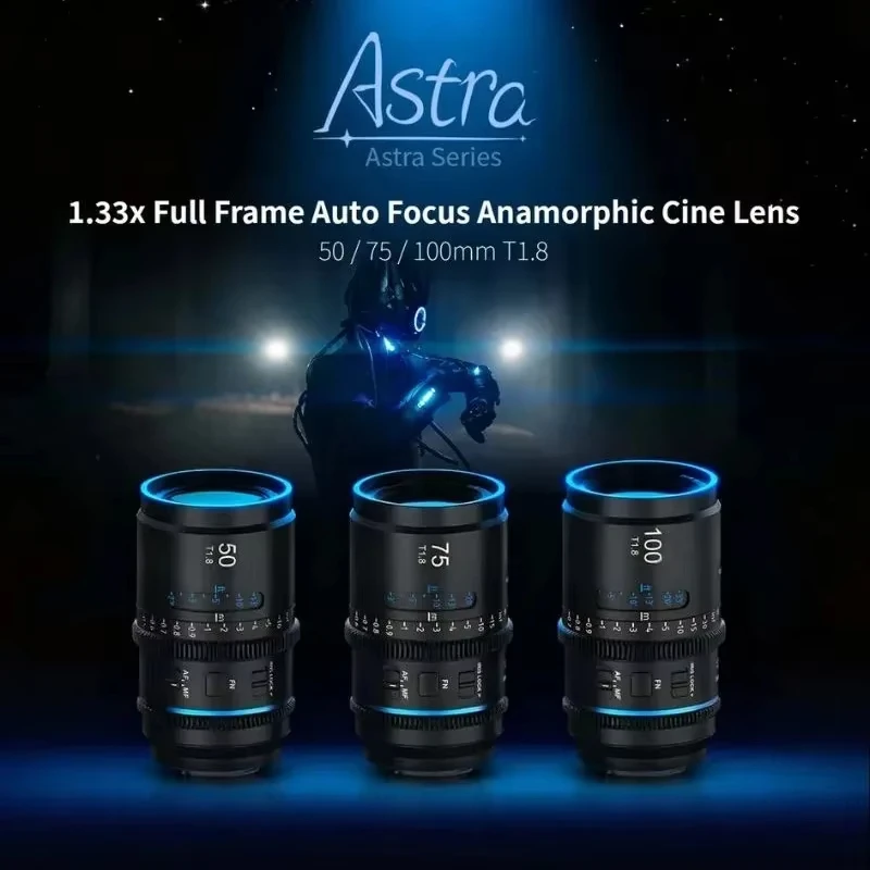 시루이 아스트라 50mm 75mm 100mm T1.8 1.33x 아나모픽 시네마 렌즈 풀프레임 오토 포커스 시네 렌즈 ( E, 니콘 Z, L 마운트용)