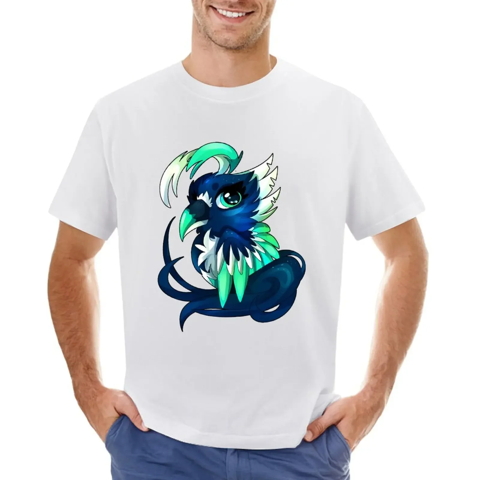 

Blue bird T-shirt heavyweights blanks t shirt men