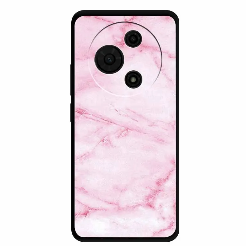 Gradient Marble Painted Silicone Phone Case - Shockproof Soft Cover