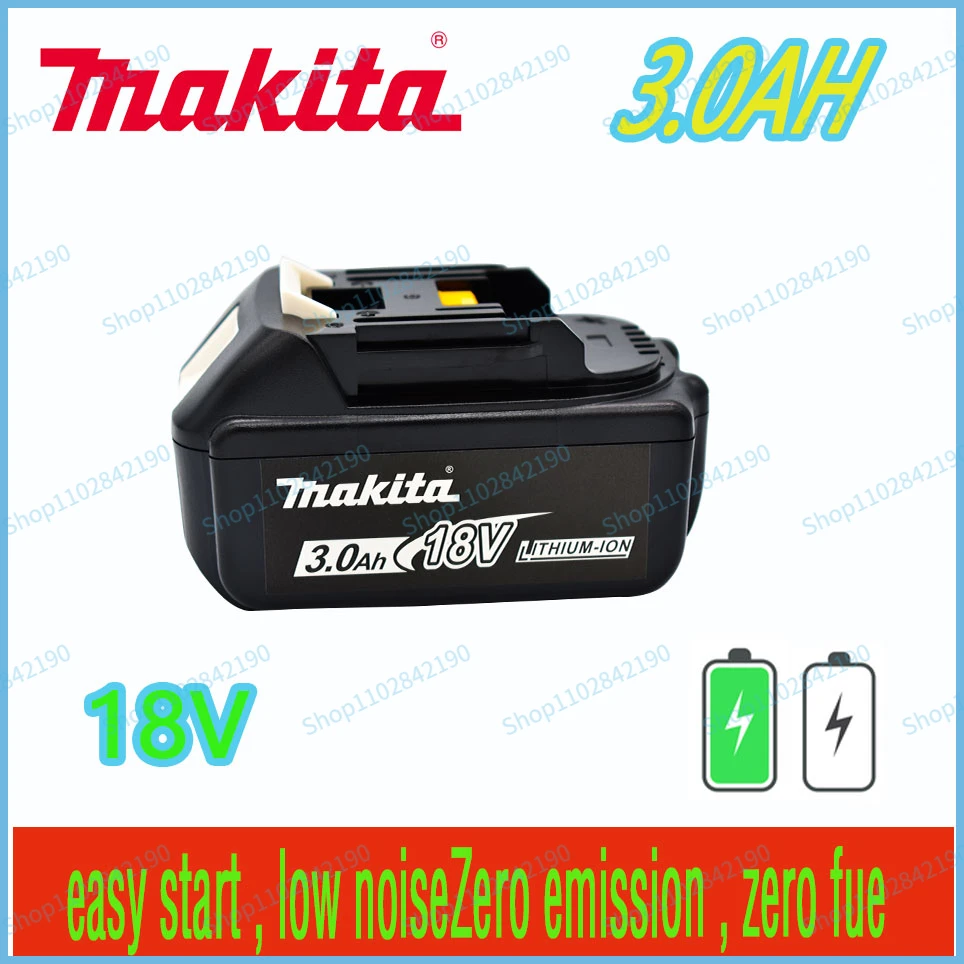 

Makita 100%Original 18V 3.0AH 5.0AH 6.0AH Rechargeable Power Tools Battery with LED Li-ion Replacement LXT BL1860B BL1860 BL1850