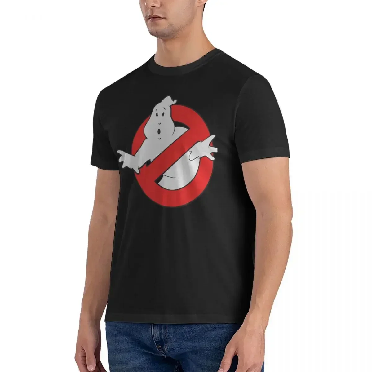 Ghost Busters T-Shirts Men Women Ghostbusters Movie Awesome Cotton Tee Shirt Round Neck Short Sleeve T Shirt Big Size Clothes 3
