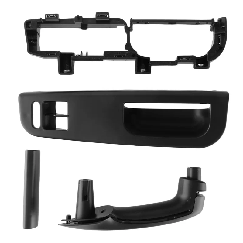 

Ручка для межкомнатной двери, кронштейн для захвата окна, переключатель, панель управления, панель управления, комплект крышек, 1J4867180A, подходит для VW Golf Bora LHD, Черный ABS