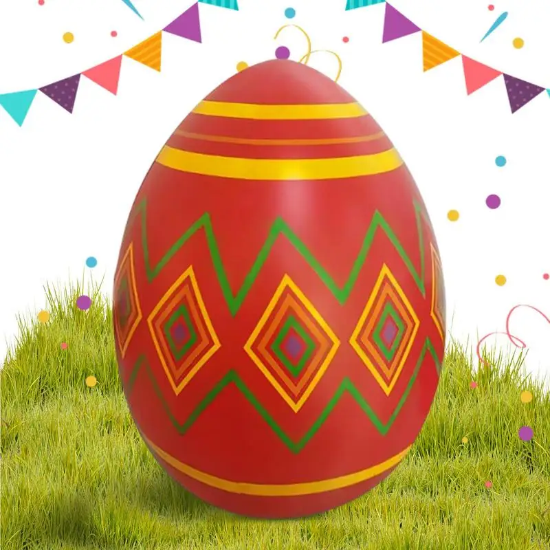 

35 Inch Easter Inflatables Eggs Colorful Giant Egg Decoration Inflatable Outdoor Ornament Cute Easter Eggs For Outdoor Yard Lawn