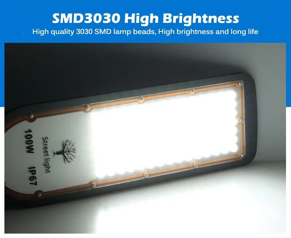 야외 마당 조명용 방수 벽등 6500K 50/100/150/200W IP67 SMD3030 고휘도 AC85-265V LED 가로등