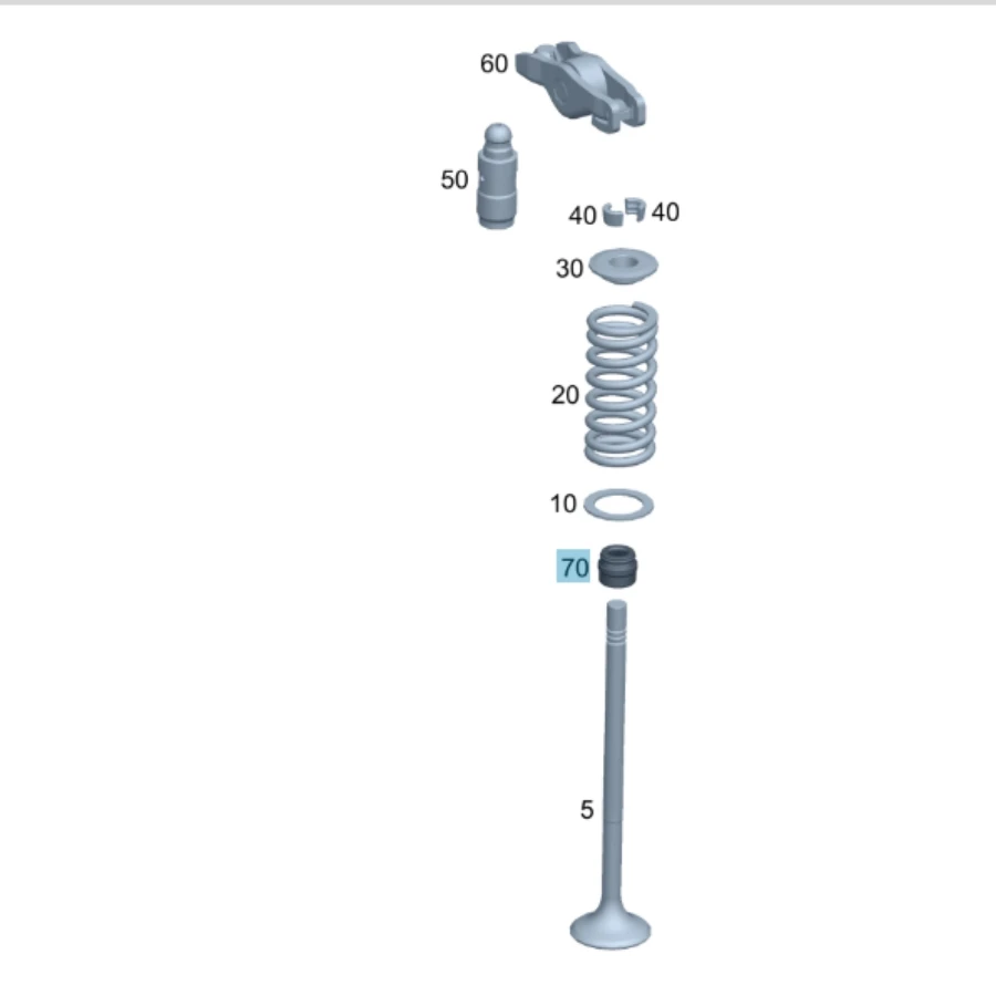 For Mercedes-Benz ML W164 M642 M271 M272 M156 Stem Seal Valve A0000535658 Kit