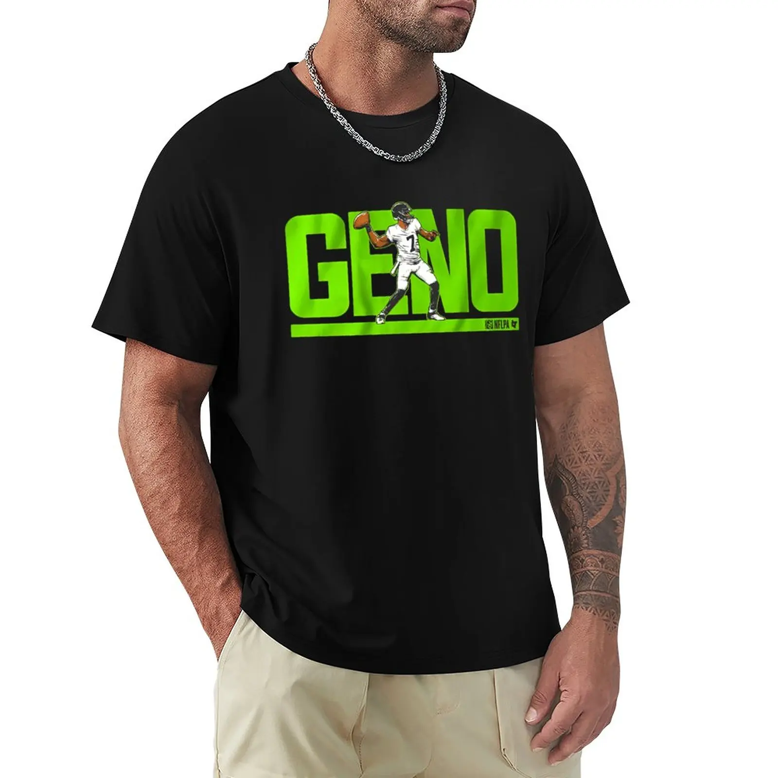Geno Smith T-Shirt Top Customs Anime Men Clothes