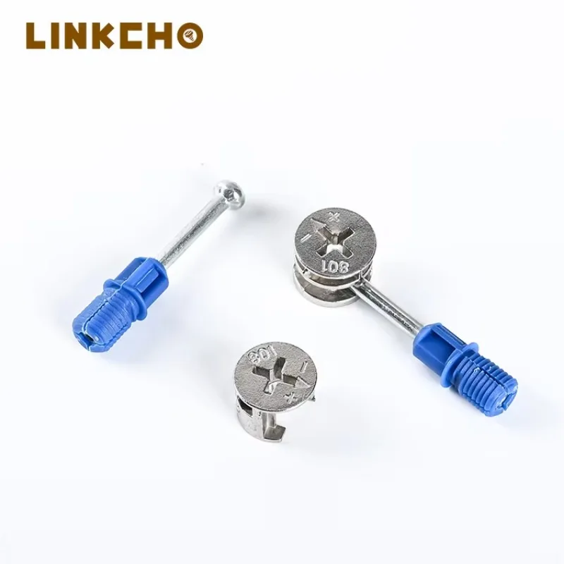 2 In 1 Invisible Connector Furniture Fittings Stainless steels crews Connector Mini Fix nuts and bolts for kitchen cabinet Join furniture connector