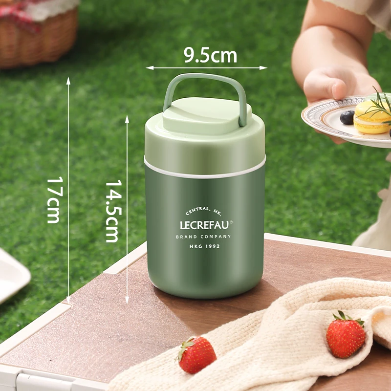 Boîte à Déjeuner Acier Inoxydable Everusely 1200ml - Bento Étanche 2 Séparateurs Réglables