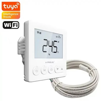 Tuya สมาร์ทเครื่องทําความร้อนชั้น Wifi Thermostat สําหรับอุณหภูมิห้องน้ํารีโมทคอนโทรล Google Home  Aleax 1