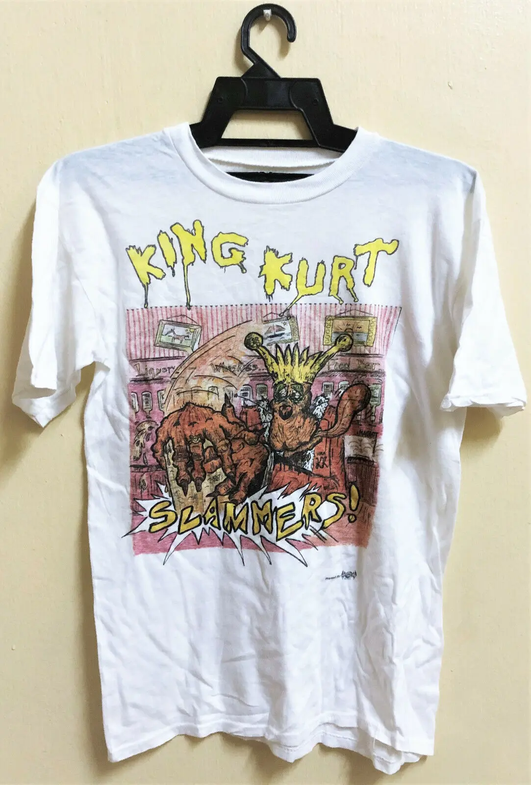 T-Shirt Da Concerto Punk Rock Vintage Da 80 Anni King Kurt Psichobilly Crampi Meteore Maniche Lunghe
