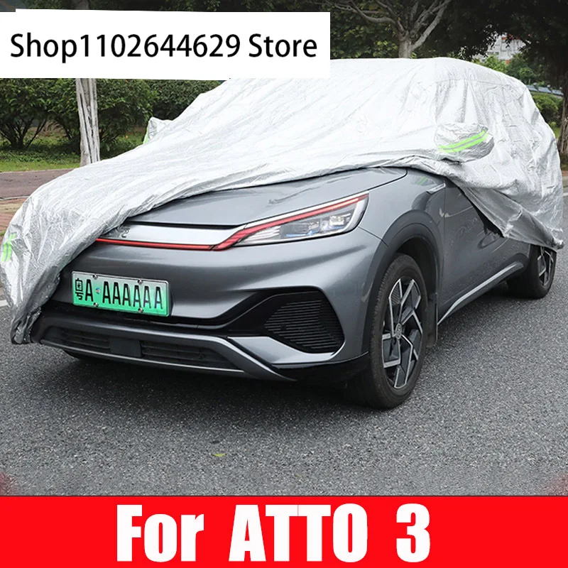 

Car Covers Outdoor Full Auot Cover Sun UV Snow Dust Resistant Protection Cover for SUV For BYD ATTO 3 2022 2023