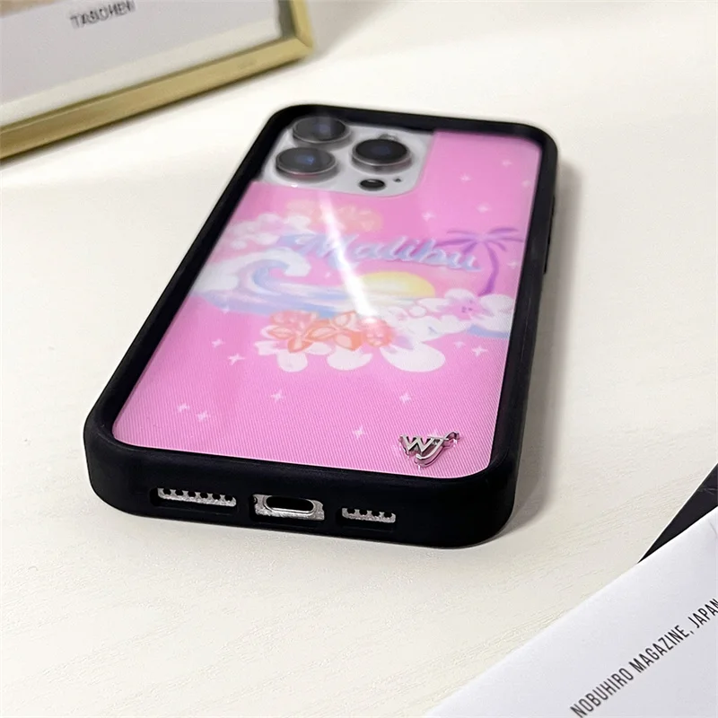Wildflower 3D Floral Phone Case with Moon and Love Heart Design