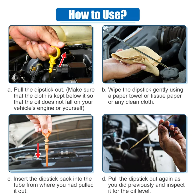 Engine Oil Level Indicator Dipstick 156505A2A04 For Honda Accord 2013- For Honda CR-V 2015- 1PCS