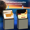 20 Thick Cigarette Case Tungsten Wire Igniter USB Charging Lighter Outdoor Waterproof and Moisture proof Electronic Lighters 3