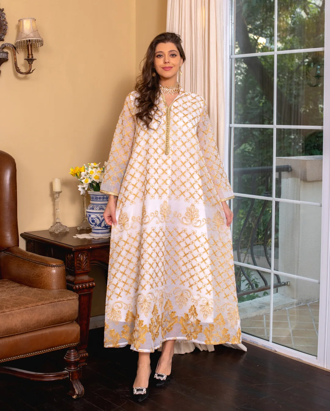 Arab Morocco Muslim Abaya Dress Kaftan Saudi Abayas for Women Dubai Party Islamic Dresses Turkey Jalabiya Robe Longue Musulmane