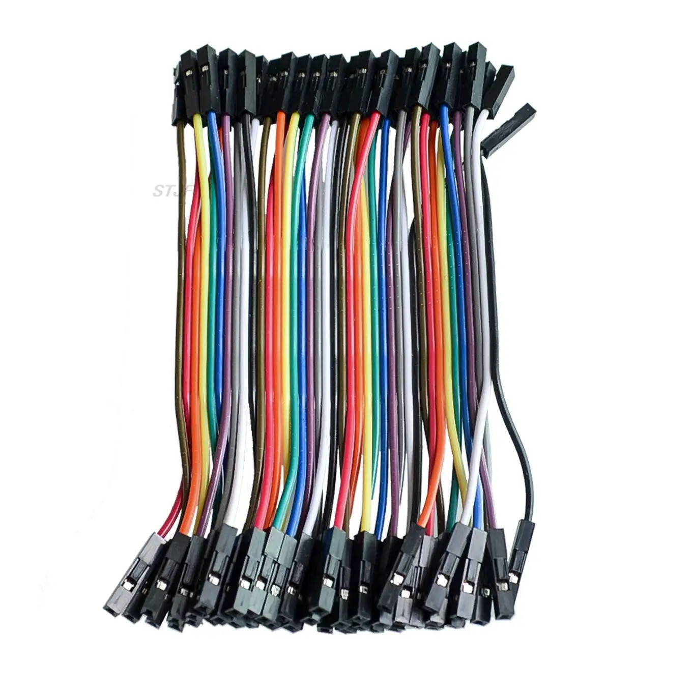 40 teile/los 10cm 2,54mm 1pin Buchse zu Buchse Überbrückung draht Dupont Kabel – Detail 1