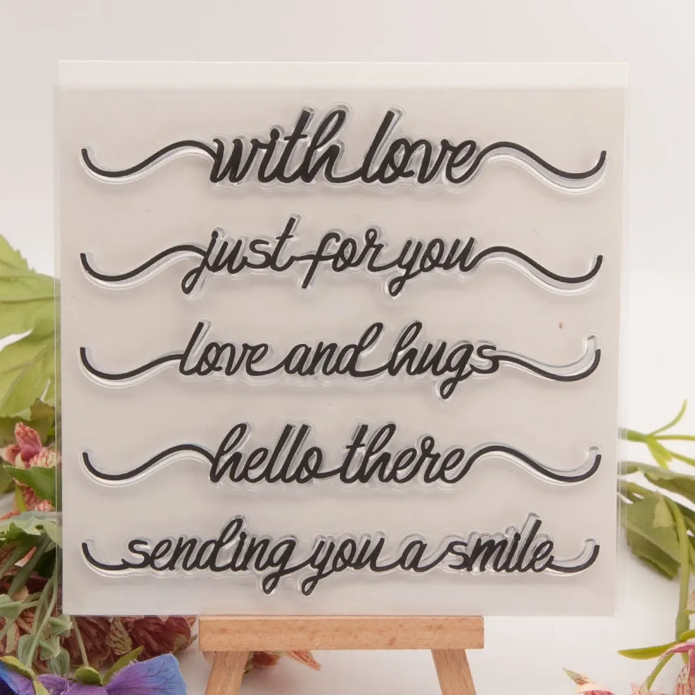 Clear Stamps English Phrase Clear Stamps Seal for DIY Scrapbooking Card Transparent Stamps Making Photo Album Crafts Decoration New