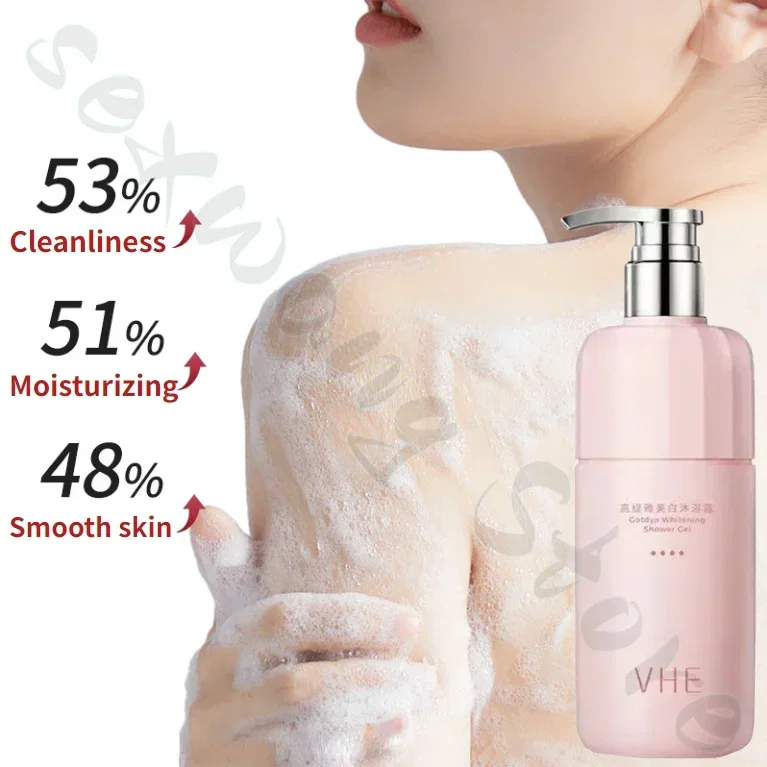 VHE moisturizing and moisturizing deep cleansing shower gel lasts for fragrance and brightens the skin to improve dryness 400ml