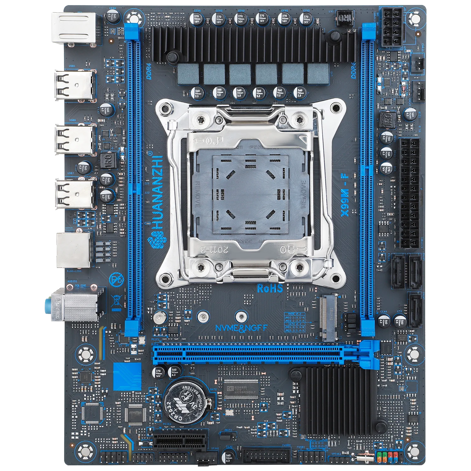 HUANANZHI X99 M F LGA 2011-3 XEON X99 마더보드 E5 2620 V3 키트는 DDR4 RECC NON-ECC 메모리 NVME를 지원합니다