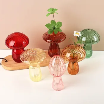 Mushroom Glass Flower Vase 1